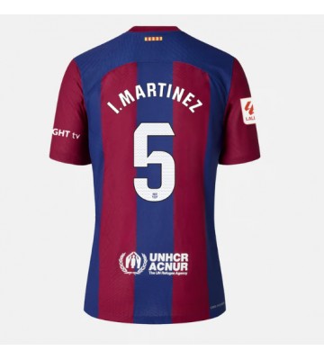 Barcelona Inigo Martinez #5 Hjemmebanetrøje Dame 2023-24 Kort ærmer